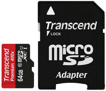 Карта памяти 64GB Transcend TS64GUSDU1 microSDXC Class 10 UHS-I (SD адаптер) 969773182