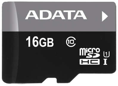 Карта памяти 16GB ADATA AUSDH16GUICL10-RA1 microSDHC Class 10 UHS-I (SD адаптер) 969773250
