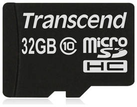 Карта памяти 32GB Transcend TS32GUSDC10 microSDHC Class 10