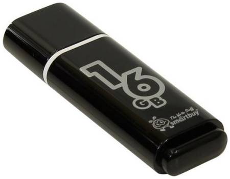 Накопитель USB 2.0 16GB SmartBuy SB16GBGS-K Glossy
