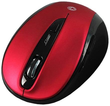 Мышь Wireless SmartBuy 612AG беззвучная, красная, LED