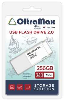 Накопитель USB 2.0 256GB OltraMax OM-256GB-240-White 240 белый 9698400341