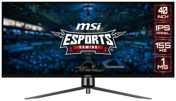 Монитор 40″ MSI MAG401QR 9S6-3EA54H-005 3440x1440, 21:9, IPS, 155Hz, 1ms, 400cd, 178гр/178гр, HDMI, DP, USB, черный 9698400492