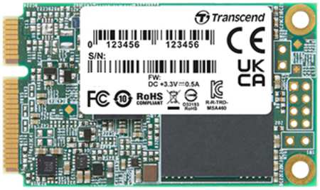 Промышленный накопитель SSD mSATA Transcend TS64GMSA460T-I MSA460T-I 64GB SATA 6Gb/s 560/490MB/s IOPS 30K/80K MTBF 3M