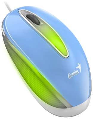 Мышь Genius DX-Mini 31010025402 светодиодная проводная, USB, 1000 DPI, blue 9698401549