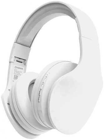 Гарнитура Bluetooth Digma BT17W накладная белая оголовье 9698402238
