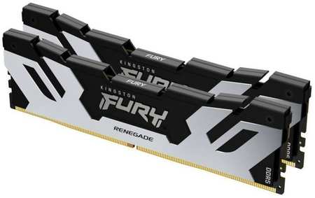 Модуль памяти DDR5 64GB (2*32GB) Kingston FURY KF564C32RSK2-64 Renegade Silver/ XMP 6400MHz CL32 2RX8 1.4V 16Gbit