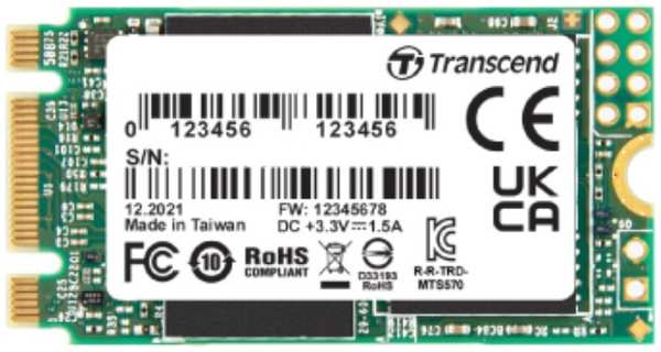 Накопитель SSD M.2 2242 Transcend TS1TMTS570T MTS570T 1TB SATA 6Gb/s 560/520MB/s IOPS 85K/90K MTBF 3M 9698403681