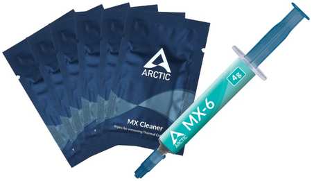 Термопаста ARCTIC MX-6 ACTCP00084A 4g with 6pcs MX Cleaner 9698404301