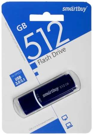Накопитель USB 3.0 512GB SmartBuy SB512GBCRW-B Crown синий 9698404333