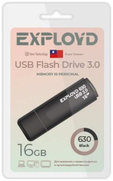 Накопитель USB 3.0 16GB Exployd EX-16GB-630-Black 630 чёрный 9698404334