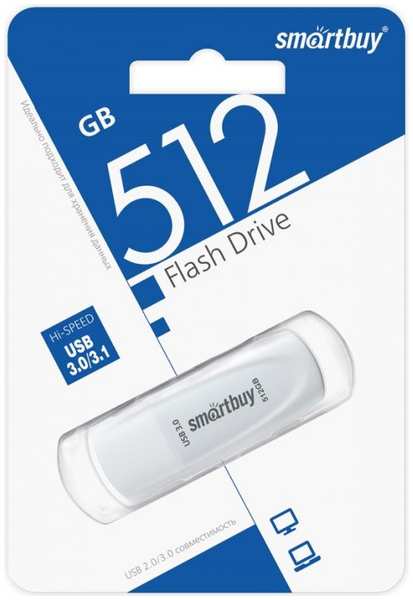 Накопитель USB 3.1 512GB SmartBuy SB512GB3SCW Scout белый 9698404335