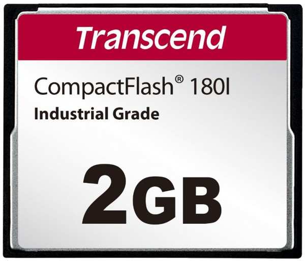 Промышленная карта памяти CompactFlash 2GB Transcend TS2GCF180I CF180i, 85/70MB/s, 53TBW 9698405084