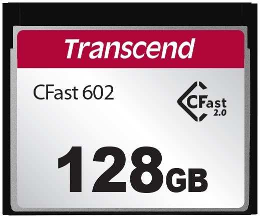 Промышленная карта памяти CFast 2.0 128GB Transcend TS128GCFX602 CFX602, 500/215MB/s, 180TBW