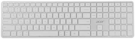 Клавиатура беспроводная Acer OKR301 ZL.KBDEE.015 белый/серебристый USB, BT/Radio slim Multimedia 9698405707