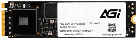 Накопитель SSD M.2 2280 AGI AGI2T0G44AI838 AI838 2TB PCIe Gen4x4 with NVMe 7400/6700MB/s MTBF 1M 3000TBW RTL 9698405757