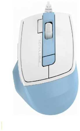 Мышь A4Tech Fstyler FM45S Air голубая/белая, оптическая, 2400dpi, silent, USB, 7but (1971521) 9698405902