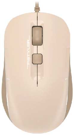 Мышь A4Tech Fstyler FM26S бежевая/коричневая, оптическая, 1600dpi, silent, USB, 4but (1971705)