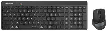 Клавиатура и мышь Wireless A4Tech FG2400 AIR клав:черная мышь:черная, USB, slim (1971898)