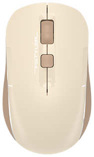 Мышь Wireless A4Tech Fstyler FB26CS Air бежевая/коричневая, оптическая, 2000dpi, silent, BT/Radio, USB, 4but (1968105)