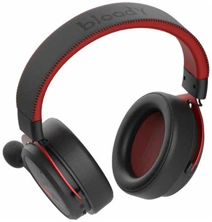 Наушники A4Tech Bloody MR590 Sports красные, 1.5м, мониторные, BT/Radio/3.5mm, оголовье (1971784)