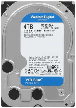 Жесткий диск 4TB SATA 6Gb/s Western Digital WD40EZAX WD Blue 3.5″ 5400rpm 256MB CMR 9698406582