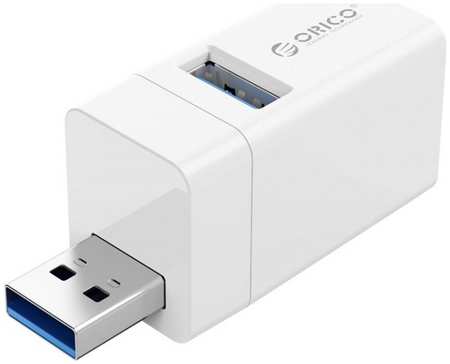 Концентратор Orico ORICO-MINI-U32-WH-BP 1*USB-A 3.0 + 2*USB-A 2.0, вход USB-A 3.0, белый 9698407075