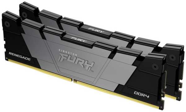 Модуль памяти DDR4 32GB (2*16GB) Kingston FURY KF440C19RB12K2/32 Renegade Black XMP PC4-32000 4000MHz CL19 2RX8 1.35V 8Gbit 9698407439