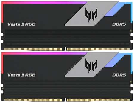 Модуль памяти DDR5 64GB (2*32GB) Acer BL.9BWWR.381 Predator Vesta II RGB PC5-48000 6000MHz CL32 1.35V black 9698409516