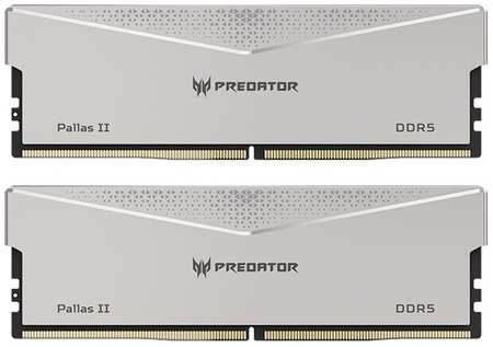 Модуль памяти DDR5 32GB (2*16GB) Acer BL.9BWWR.375 Predator Pallas II PC5-51200 6400MHz CL32 1.35V silver