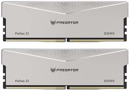 Модуль памяти DDR5 64GB (2*32GB) Acer BL.9BWWR.377 Predator Pallas II PC5-51200 6400MHz CL32 1.35V silver