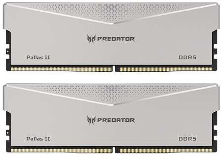Модуль памяти DDR5 64GB (2*32GB) Acer BL.9BWWR.365 Predator Vesta II RGB PC5-51200 6400MHz CL32 1.35V silver