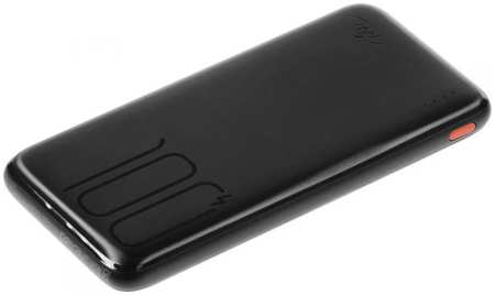 Аккумулятор внешний портативный ITEL Super Slim Star 100(IPP-53) 1911858 10000mAh 2.1A черный 9698409605