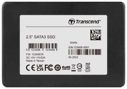 Промышленный накопитель SSD 2.5'' Transcend TS480GSSD910T SSD910T 480GB SATA 6Gb/s 3D TLC KIC BiCS5 390/448MB/s MTBF 2M 1210 TBW