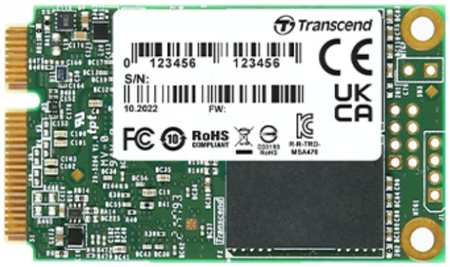 Промышленный накопитель SSD mSATA Transcend TS80GMSA520I MSA520I 80GB SATA 6Gb/s 3D TLC BiCS5 560/500MB/s IOPS 38K/75K MTBF 3M 4177 TBW