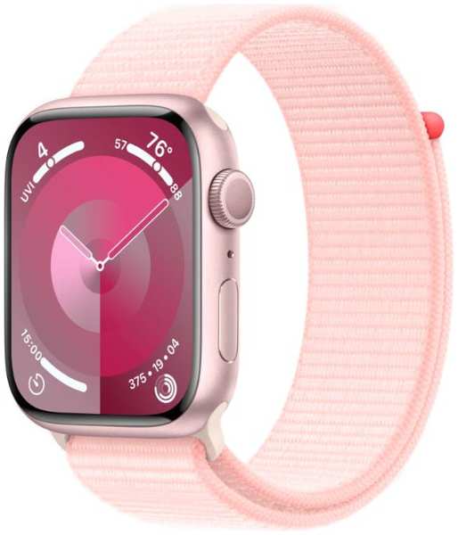 Часы Apple Watch S9 41mm Pink Aluminium Case with Light Pink Sport Loop 9698409993
