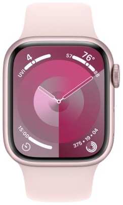 Часы Apple Watch S9 45mm Pink Aluminium Case with Light Pink Sport Band - S/M 9698411609