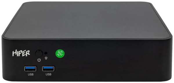 Неттоп HIPER ACTIVEBOX AS8 i3-12100/8GB/256GB SSD/UHD Graphics 730/BT/WiFi/Win10Pro/black 9698412125
