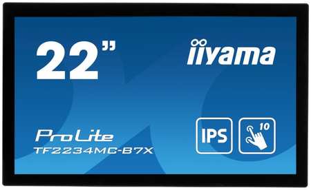 Монитор 21,5″ Iiyama ProLite TF2234MC-B7X 1920x1080, 8ms, 350кд/м2, 1000:1, 178°/178°, IPS, 16:9, HDMI, , VGA DP FHD, USB Touch 9698412474