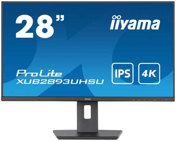 Монитор 28″ Iiyama ProLite XUB2893UHSU-B5 3840x2160, 3ms, 300кд/м2, 1000:1, 80000000:1, 178°/178°, IPS, 16:9, 60Hz, HDMI, HAS Piv, DP 4K, USB 9698412475