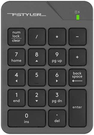 Цифровой блок клавиатуры A4Tech FGK21C серый USB slim 1938791 9698412684