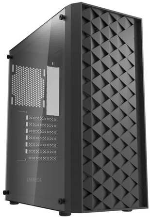 Корпус ATX Lyambda LGT-03 черный, без БП, боковая панель из закаленного стекла, 2*USB 3.0, audio 9698413058