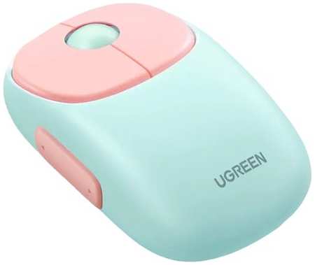 Мышь Wireless UGREEN MU102 15722_ 2.4 GHz, BT, розовая 9698413540