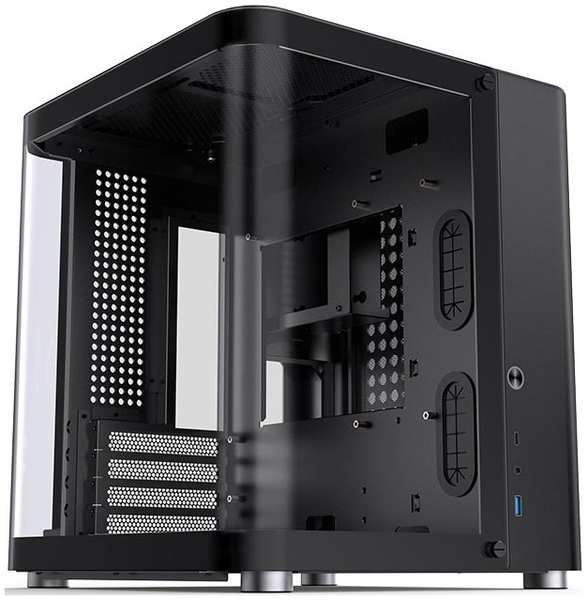 Корпус mATX JONSBO TK-1 черный, без БП, боковая панель из закаленного стекла, USB 3.2, USB Type-C 9698415140