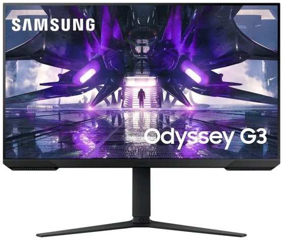 Монитор 32″ Samsung Odyssey G3 S32AG320NI черный VA LED 1ms 16:9 HDMI полуматовая HAS Piv 250cd 178гр/178гр 1920x1080 165Hz FreeSync Premium DP FHD 6 9698415271