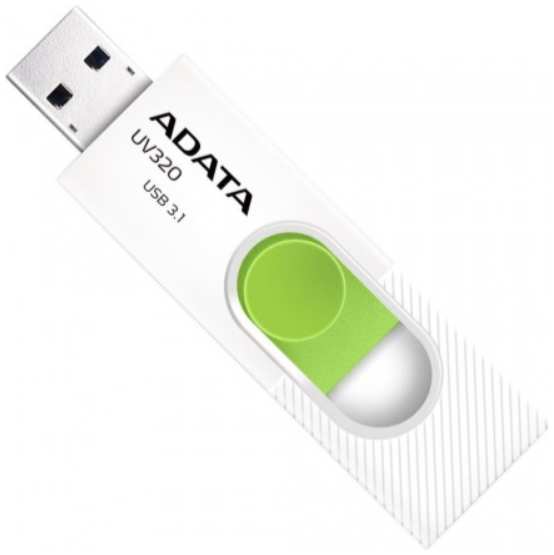Накопитель USB 3.2 512GB A-Data AUV320-512G-RWHGN UV320, белый/зеленый 9698415362