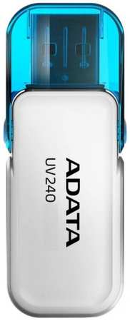 Накопитель USB 2.0 64GB A-Data AUV240-64G-RWH UV240, белый 9698415366