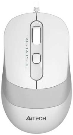 Мышь A4Tech FM10S USB WHITE белый/серый оптическая (1600dpi) silent USB (4but) 1929946 9698416414
