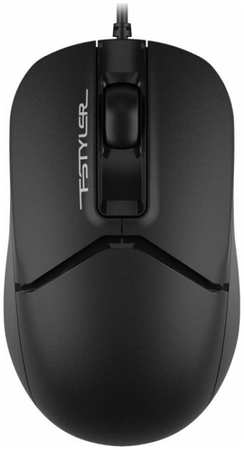 Мышь A4Tech FM12ST BLACK черная оптическая (1200dpi) silent USB для ноутбука (3but) 1931389 9698416417