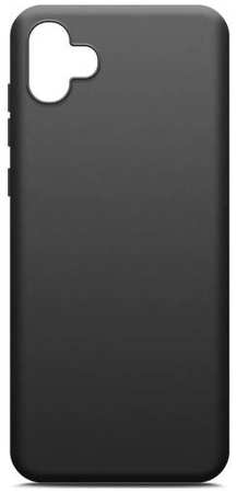 Чехол BoraSco Silicone Case матовый для Samsung Galaxy A04 черный 9698416432